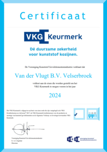 VKG Keurmerk certificaat 2024 - van der Vlugt